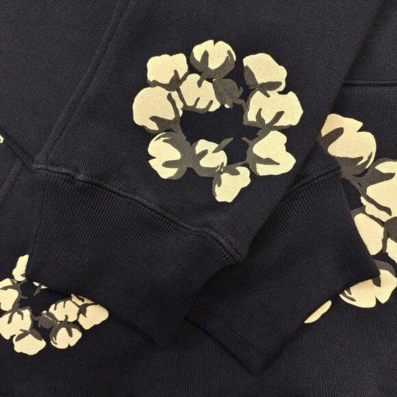 Denim Tears x CPFM Cactus Tears Wreath Hoodie Sweatshirt Black - Picture 3 of 3